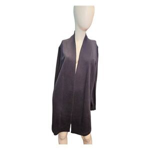 Zoe & Zac Navy Blue Open Cardigan Sweater Womens Size L